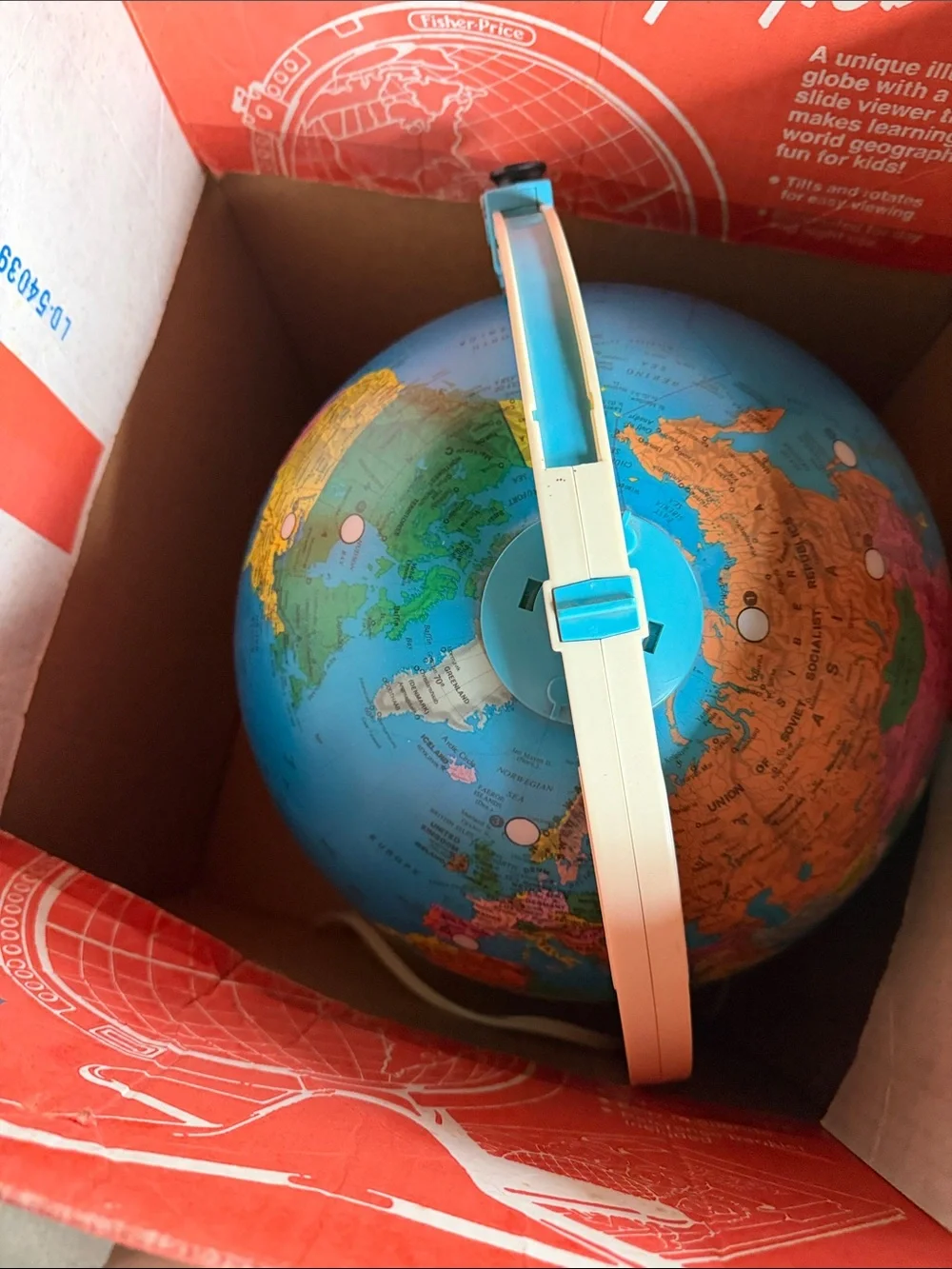 Fisher-Price Discovery Globe Toy - Yellow Box Artwork